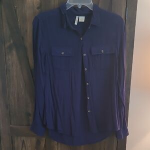 Blue Button-Up Shirt